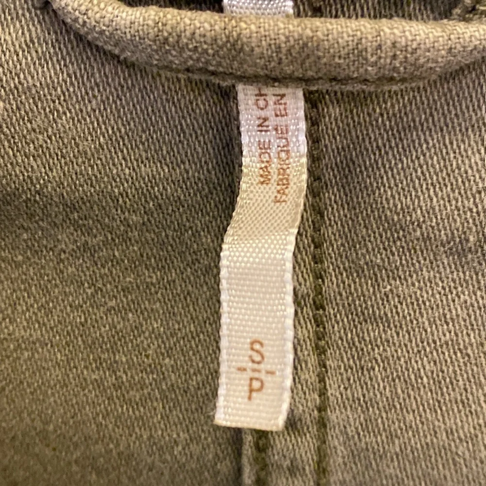 Free People Oversized Army Green Rugged Army Military Jacket Hoodie - Picture 4 of 11